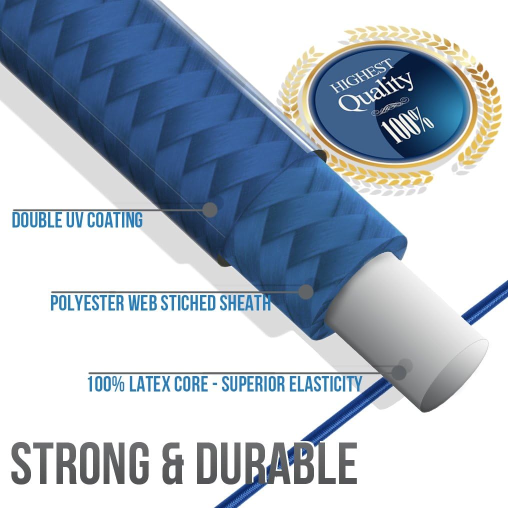 Starling's Bungee Cords with Hooks – Heavy Duty Bungie Straps Assortment Set of 24 100% Latex – Elastic Stretch Cord, Pull Ropes for Motorcycle Truck Car Trailer Camper Bike W/Bungees Ball-Canopy Tie: Automotive