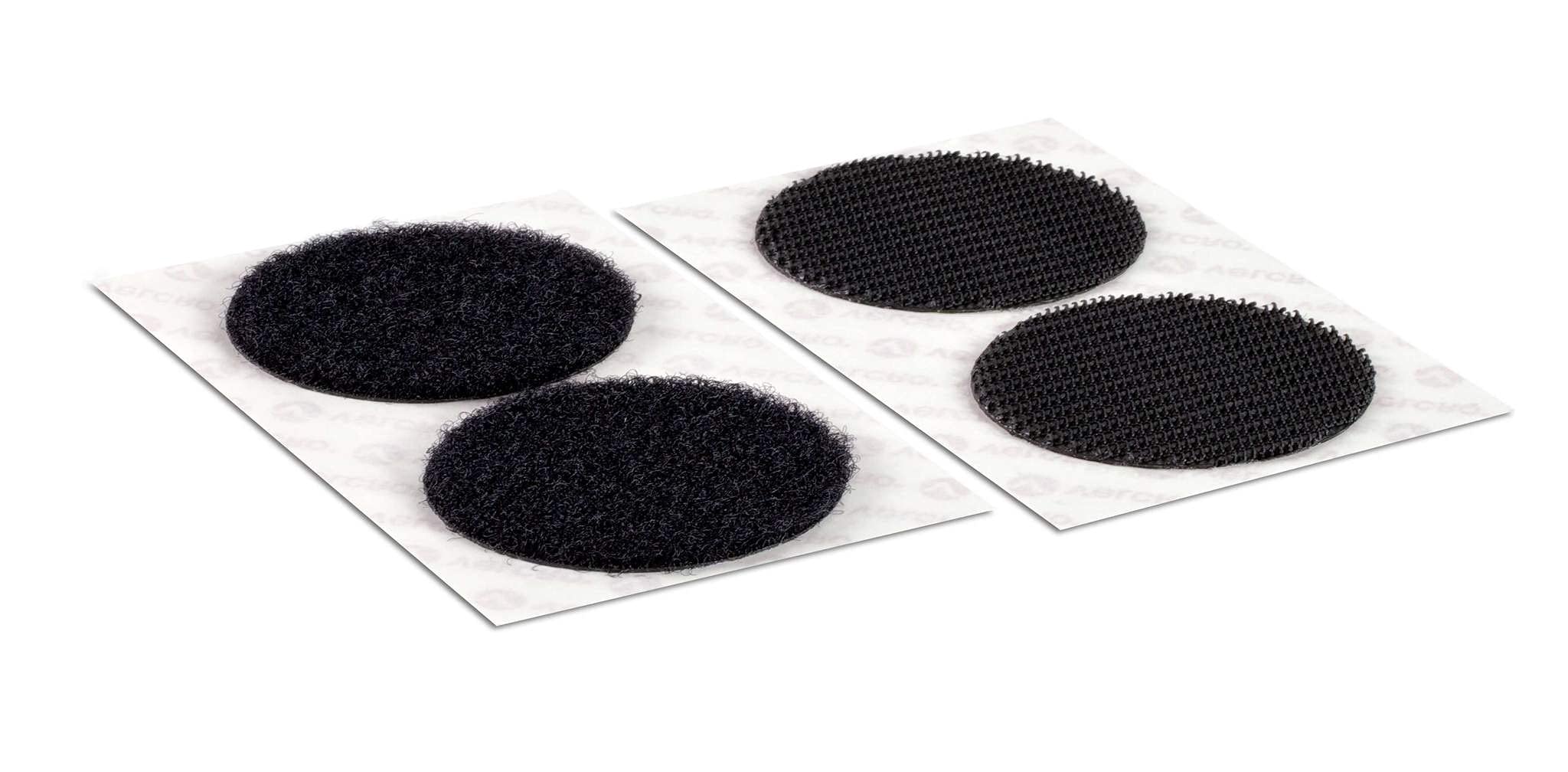 Velcro Industrial Strength Dots Coins Circles in Black and White (Black, 5 Pairs)