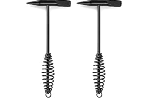QWORK Welding Chipping Hammer, 2 Packs 10.5" Two-head Hammer with Coil Spring Handle Welding Cleansing and Crushed Ice