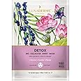 LuxaDerme Detox Bio Cellulose Face Mask, Moisturizing and Brightening Skincare Face Mask, Korean Sheet Masks for Glass Skin with Acai Berry, CoQ10, Fermented Coconut Jelly, All Skin Types, Pack of 1