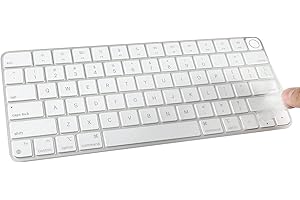 Allinside Keyboard Cover TPU Skin for iMac Magic Keyboard A2449/A2450, Ultra Thin Protective Clear Skin for iMac 24 Inch Wire