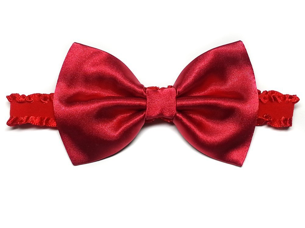 red baby hair bow