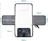 Lekebaby Portable Nappy Changing Mat Travel Baby Change Mat with Wipe-Pocket view 4