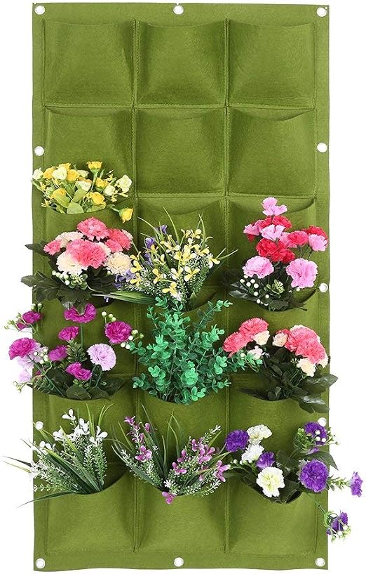 Jardín Vertical Plantador Bolsillos Bolsa de siembra Tela de ...
