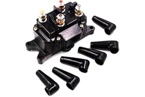 Anxingo 12V 250A ATV Winch Solenoid Relay Contactor for WARN A2000 A2500 U2500 RT15 RT25 RT30 XT15 XT25 XT30 RT40 XT40 KFI ST