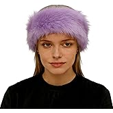 Lina & Lily Women's Winter Headband Head Ear Warmer Long Pile Faux Fur