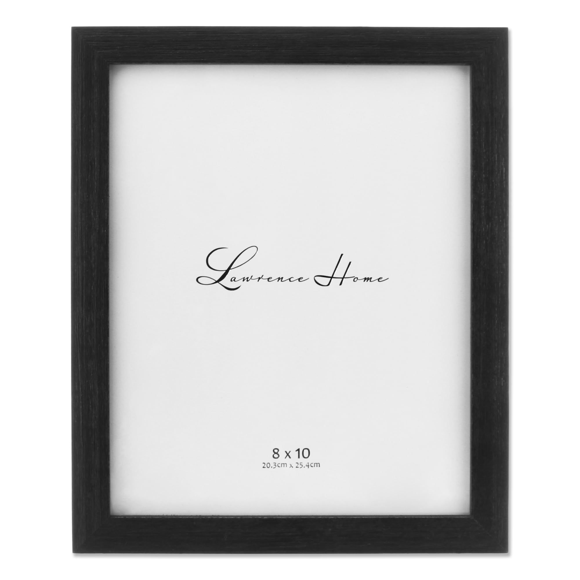 Lawrence Frames 8x10 Charlotte Weathered Black Wood Picture Frame