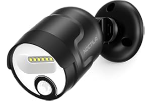 Noctila Battery Operated Motion Sensor Light,4000mAh Rechargeable Battery Powered Spotlight 600 Lumen Outdoor IP65 Waterproof for Porch,Yard,Wall,Garden with Dusk to Dawn