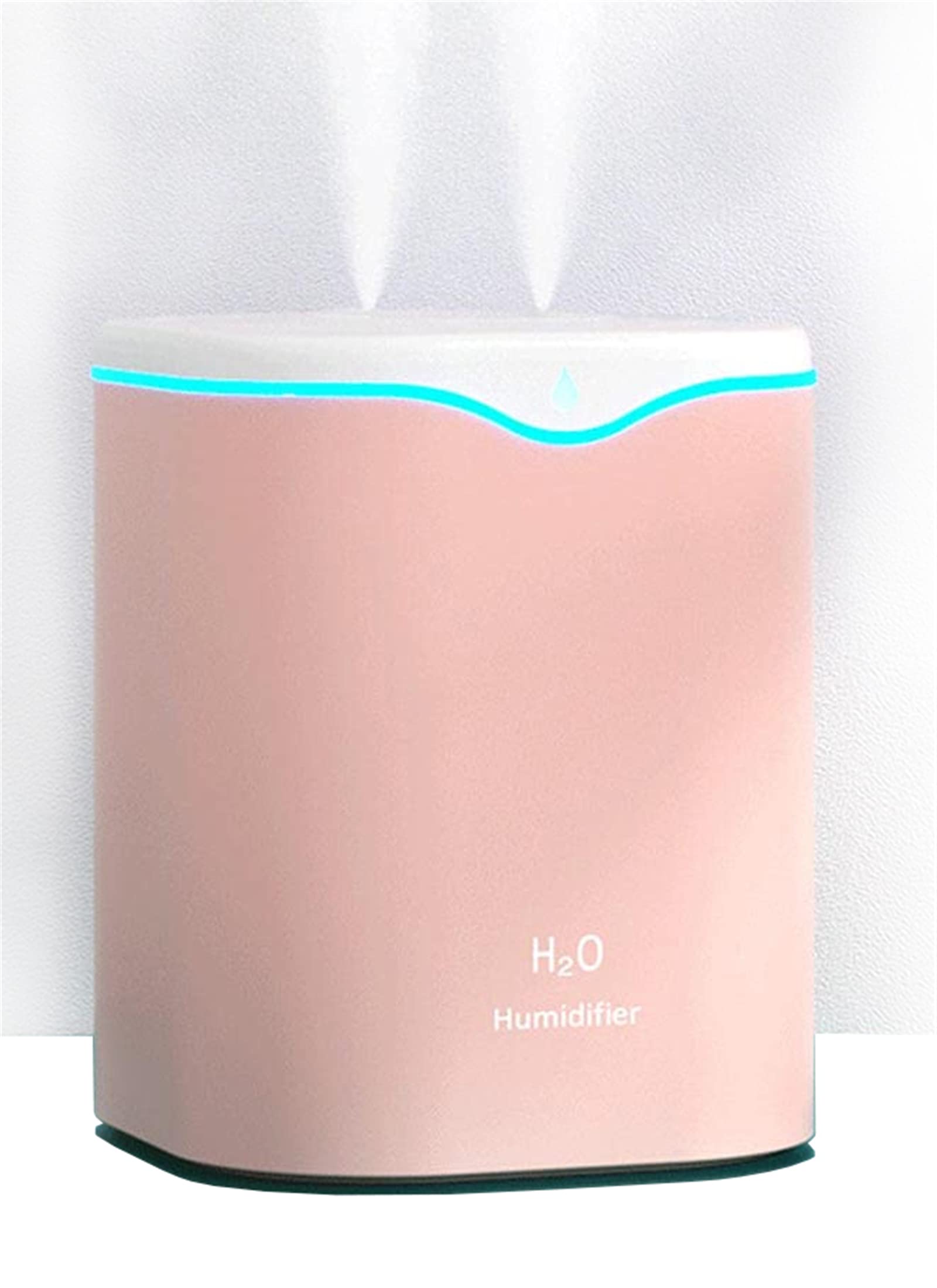 WANGCL USB Portable Humidifier 2000ML Whisper-Quiet Air Humidifier for Bedroom Plants Home (Pink)