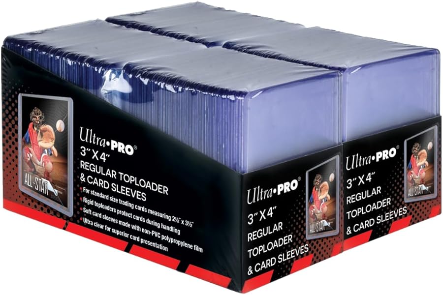 Best Ultra Pro 3" X 4" Clear Regular Toploaders For Cards With Card Sleeves Bundle Standard Size 200Ct Trading Baseball Toploader Card Sleeve Protectors - Top Picks for 2026
