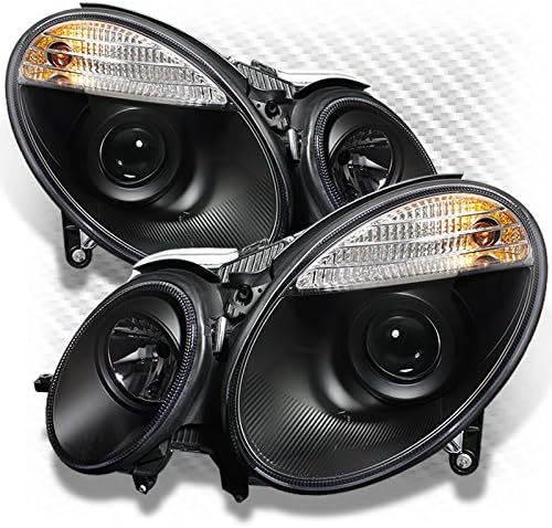 Xtune HID Model 2003-2006 Mercedes Benz W211 E-Class Projector Headlights Black Pair Left+Right 2004 2005