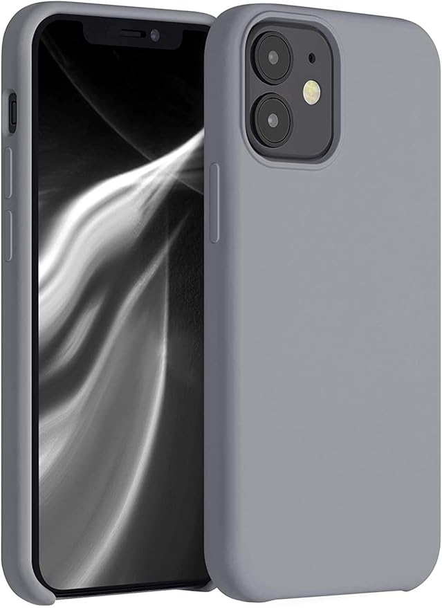 Nik case Back Cover for iPhone 12 Mini (5.4") SoftSiliconeGrey Amazon.in Electronics