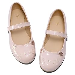 K KomForme Girl's Ballet Flats Non-Slip Soft Mary