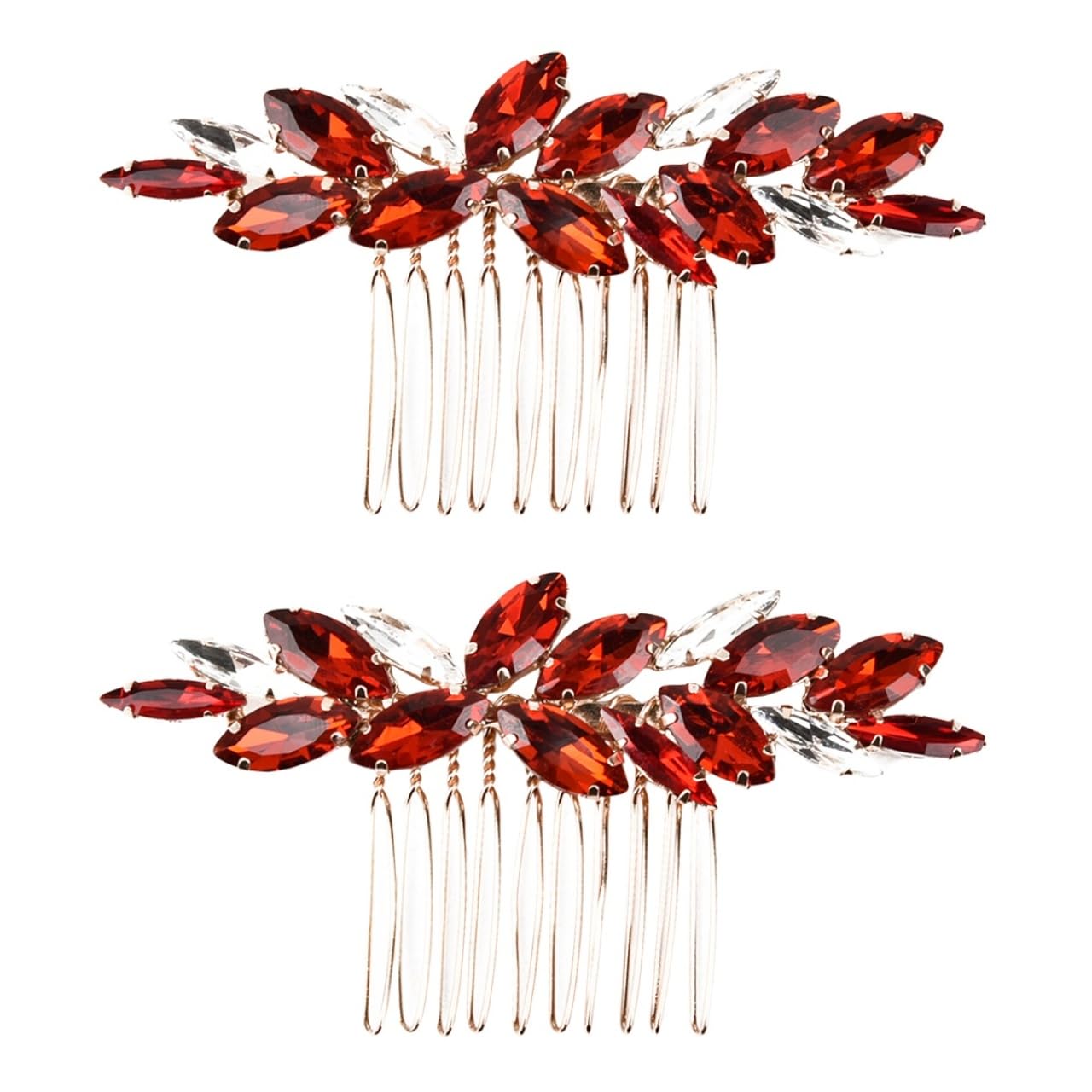 Abaodam Bridal Hair Comb Wedding Hair Accessory Sparkling Crystal Rhinestone Side Comb for Brides and Bridesmaids Special Occasion Jewelry