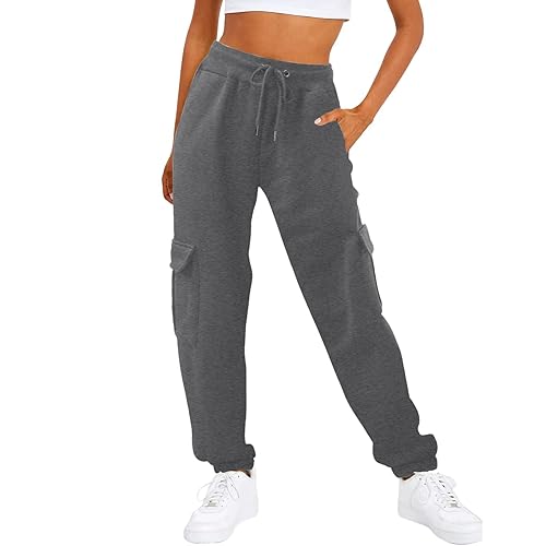 Generic Cargo Pants for Women Loose Sweatpants Comfortable High