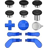 TNP Thumbsticks for Xbox Elite 2 Controller - Accessories Replacement Metal Mod Parts Thumbsticks, Paddles, D-Pads, Tool Compatible with Xbox One Elite Controller Series 2 Core, Blue