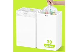 Kaiferty 30 Gallon Disposable Trash Cans for Parties, 2 Pack Extra Large Collapsible Pop Up Trash Can with Handles, Portable 