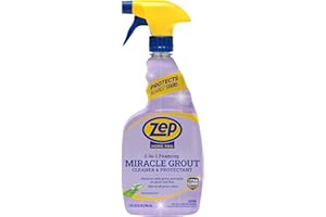 Zep Home Pro Foaming Miracle Grout Cleaner & Protectant - 32 Fl. OZ - (Pack of 1) 2-in-1 for Sparkling Clean Grout Lines