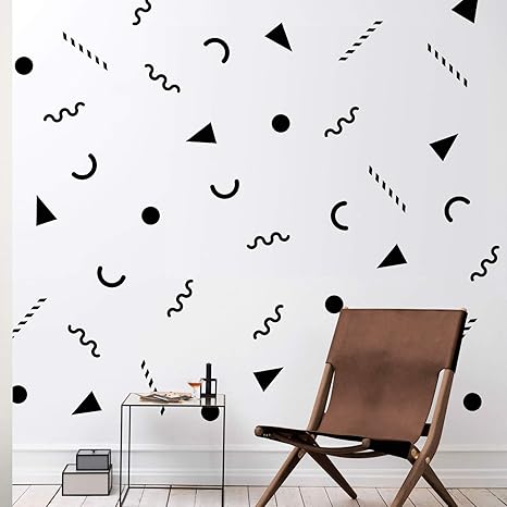 Amazon Com Set Of 25 Vinyl Wall Art Decal 90 S Patterns 1 6