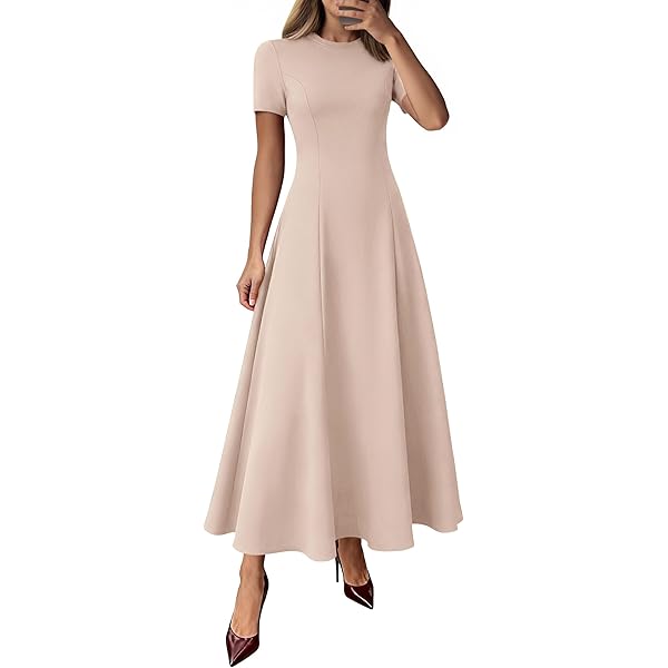 Amazon.com: hlysgo Petite Dresses for Women 2025 Summer Long Sleeve Square  Neck Midi Dress Cute Smocked Waist A-Line Flowy Ruffled Dress : Sports &  Outdoors