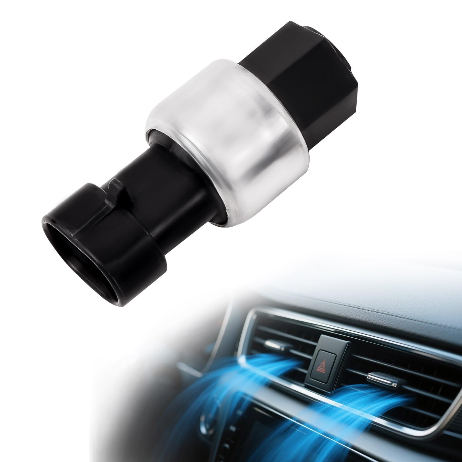 Photo 1 of 15035084 A/C Clutch Cycle Switch, Compatible with Chevy Silverado Tahoe Suburban Express, GMC Safari Savana Yukon, Air Conditioner Pressure Sensor Switch Replace#1132749, 15144494