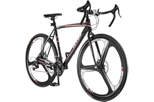 VEVOR Road Bike, 700C Wheels Racing Bike, Shimano Drivetrain City Commuter Road Bicycle, Urban Adult Sport Bicycle with Drop Bar, for Men and Women