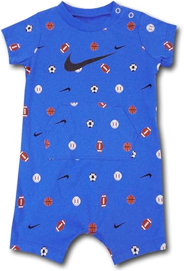 Amazon Co Jp Nike ナイキ ベビー 赤ちゃん ロンパース Infant Romper 青黒 3m 0 3ヶ月頃 56cm 62cm 並行輸入品 服 ファッション小物