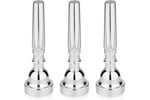 3pcs Trumpet Mouthpiece, 3C 5C 7C Trumpet Instrument Accessories Brass Trumpet Mouthpiece for Music Lovers Musicians Beginner