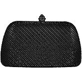 Boutique De FGG Mini Rhinestone Clutch Purses for Women Formal,Wedding Dressy Evening Bags and Clutches,Crystal Clutch Bag