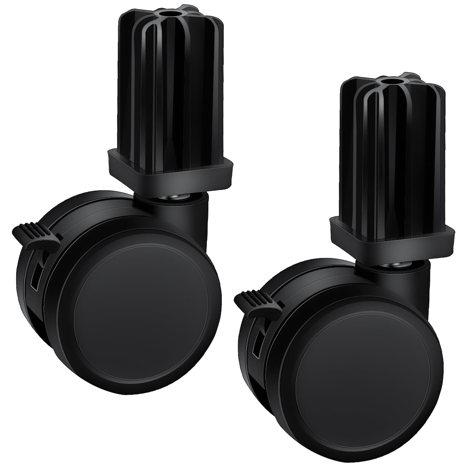 Photo 1 of Caster Wheel Gas Grills/Stem Style Locking Swivel Caster 6414 306414 for Weber, Genesis, Summit, Silver, Spirit Gas Grills, Includes Insert (2 5/16" in Diameter) (2)