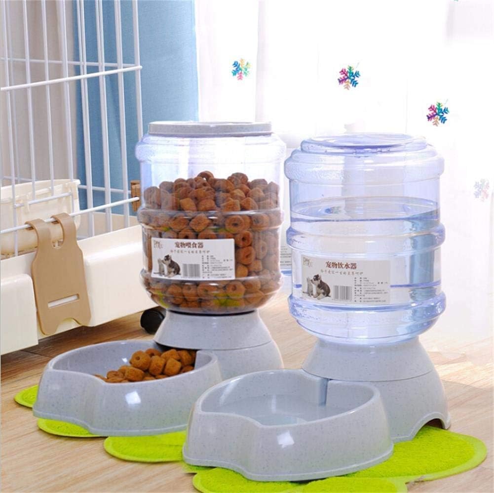 Pet Supplies : Blessed family Cat Water Fountain, Automatic Cat Feeder, Dog Water Dispenser, 1 Gal Pet Automatic Feeder Waterer (Waterer+Feeder) : 