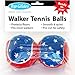 Top Glides Precut Walker Tennis Ball Glides (Patriotic)