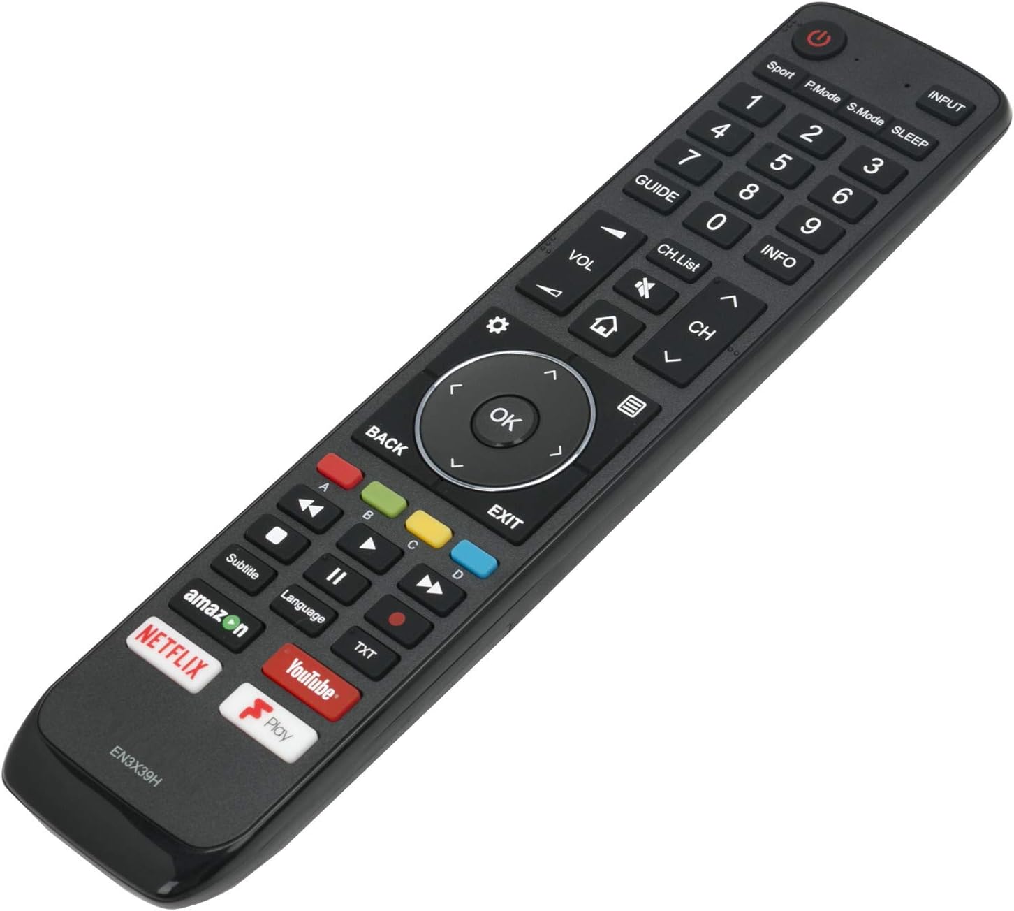EN3X39H Replace Remote Control-VINABTY EN3X39H Remote Control Replacement for Hisense TV 50'' 55'' 65'' U7A series H50U7AUK H55u7auk H65u7auk H43A6550 H43A6500 5U7AUK 50U7AUK 65U7AUK Remote Controller - Image 4