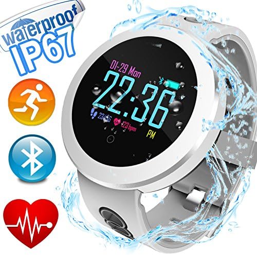 Fitness Tracker Smart Watch with Heart Rate Blood Pressure Monitor Music Player for Men Women Kid GPS Activity Tracke Sport Smartwatch Calories Pedometer Sync Phone Calls SMS Android iOS