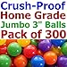 Pack of 300 pcs Crush-Proof non-PVC Plastic Ball Pit Balls in 5 Colors - Phthalate Free 3.1