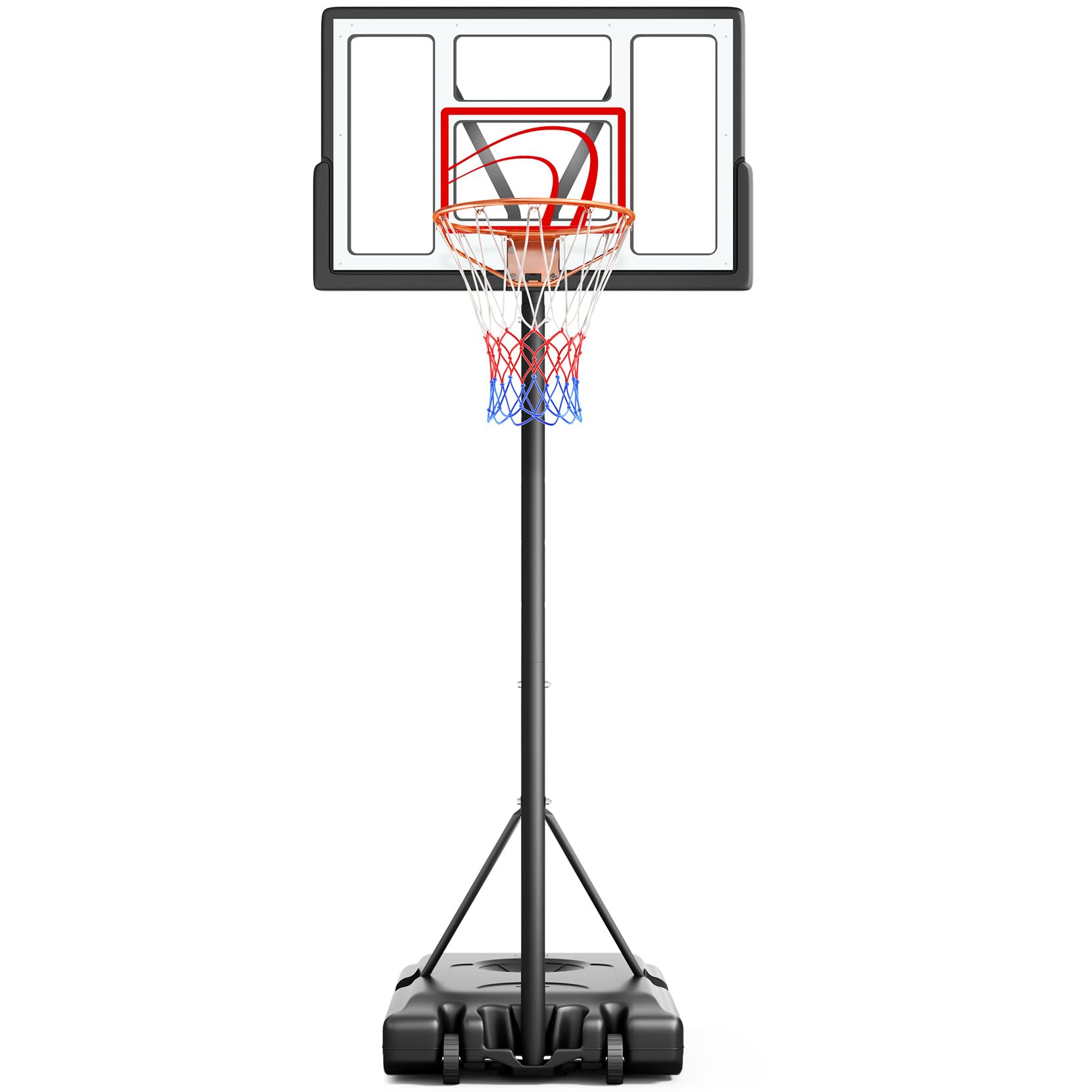 Photo 1 of ***PARTS ONLY***
TONBUX Adjustable Basketball Hoop Outdoor 10FT, Basketball Portable Hoops & Goals, 44 Inch Backboard, for Kids, Youth, and Adults in The Backyard, Driveway