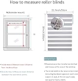 SMONTER Zebra Day and Night Blind 55x150 cm Grey with Install Accessories view 7