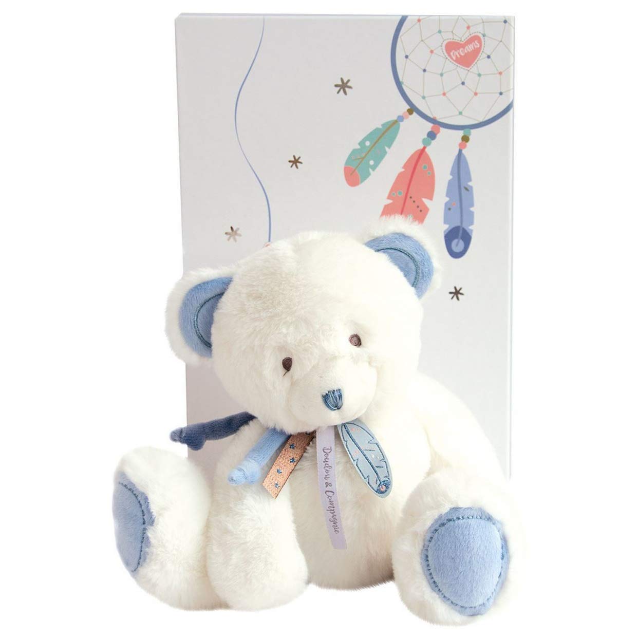 Doudou et Compagnie DC3474 ATTRAP-Reve Blue Bear 30 cm Blue