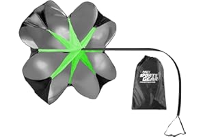 Speed Training Resistance 48" Running Drill Speed Chute Parachute Sprint Fitness