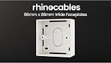 rhinocables 45mm Ethernet Back Box for RJ45 Faceplates | Surface Mount Pattress view 7