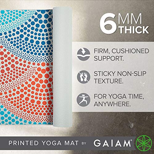 Gaiam-Yoga-Mat-Premium-6mm-Print-Extra-Thick-Non-Slip-Exercise-Fitness-Mat-for-All-Types-of-Yoga-Pilates-Floor-Workouts-68-x-24-x-6mm
