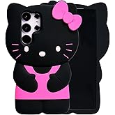MONEHOYSY Cartoon Case for Samsung Galaxy S22 Ultra 6.8", Fashion Cute 3D Cute Kitty Kawaii Soft Silicone Animal tective Gel Shockof Gel Back Cover for Kids Women Girls Boys (Kitty-9, S22 Ultra 6.8")