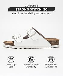 Project Cloud 100% Genuine Leather Flat Sandals