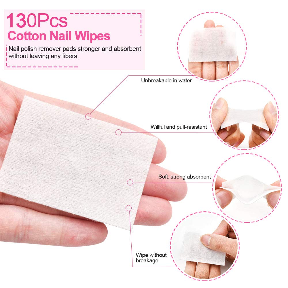 Gel Nail Polish Remover Kit for Acrylic/UV Gel/Soak-Off Polish Removal, Nail Clips to Remove Polish Set with Cotton Pads/Acetone Pump Dispenser/Nail Foil Wraps/Cuticle Pusher/Nail Files/Cleaner Brush : Beauty