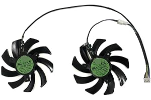 2Pcs T129215SH,T129215BU,Dual VGA Fan,GPU Cooler, for HP GTX1080 8G OEM, for PowerColor RX5700 RX 6700 XT, for Graphics Video