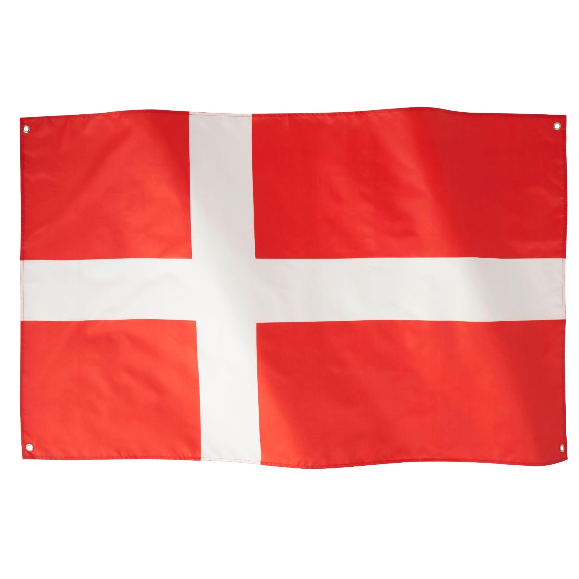 Runesol Denmark National Flag 3x5, 91x152cm, Danmark Dannebrog 4 Grommets, Brass Eyelet in Every Corner, Denmark Banner, Constitution Day, Premium Flags, Waterproof, Inside, Outside — image 1