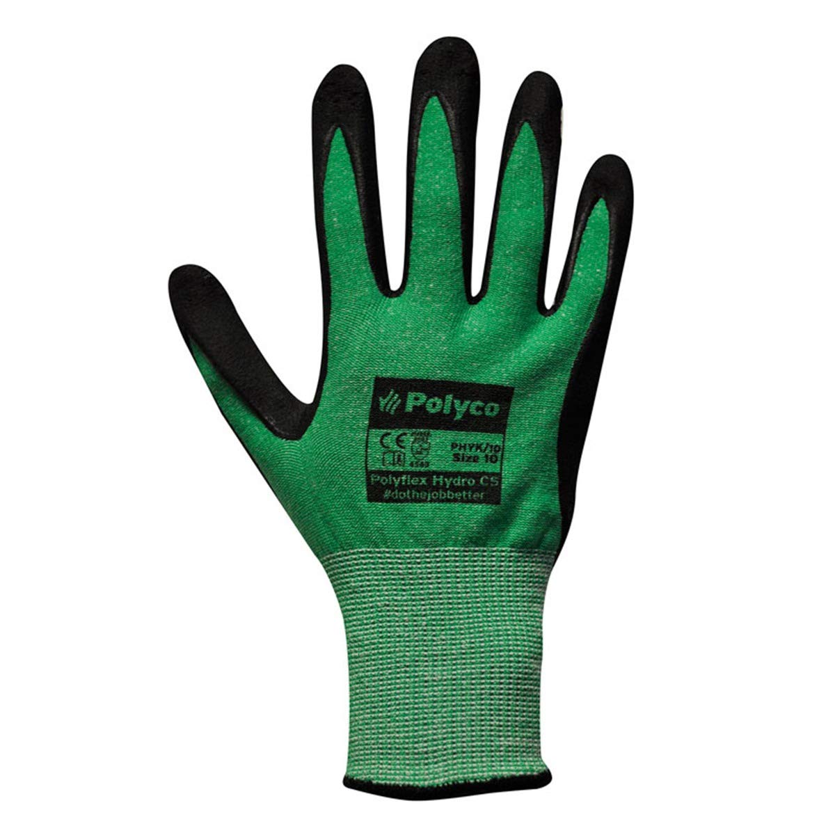 POLYFLEX HYDRO C5 HYDROPHOBIC CUT RESISTANT GLOVES - EXTRA LARGE - 1 PAIR, XL