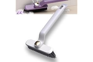 MOTEERLLU Multi-Function Rotating Crevice Cleaning Brush for Bathroom, Hard Bristle Crevice Gap Cleaning Brushes for Household Use, Kitchen Rotating Crevice Cleaning Tool