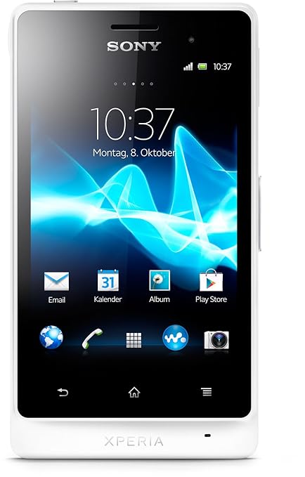 Sony Xperia go Smartphone (8,9 cm (3,5 Zoll) Touchscreen, 5 Megapixel Kamera, Android 2.3) weiß