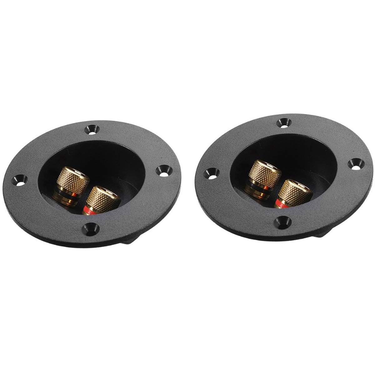 Tunejoy Lautsprecherklemmen Mit Bananensteckern - 2 Wege Anschluss Für DIY Boxen & Subwoofer